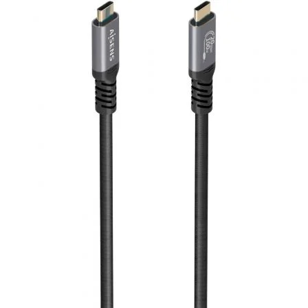 AISENS Cable USB 3.2 Gen 2x2 Aluminio 20Gbps 8K 3.0m Negro
